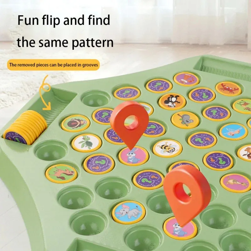 Tier Obst Memory Matching Spiel Pädagogisches Brettspiel Kinder Interaktive Eltern-kind-Schach Set Cartoon Logisches Denken Spielzeug