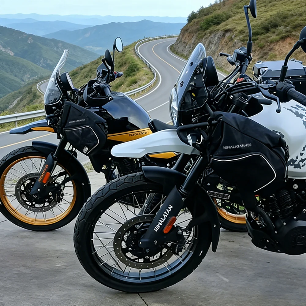 Waterproof Duty Crash Bar Bags For Royal Enfield Himalayan 450 2024+ Large Capacity Side Tool Storage Bags For Travel
