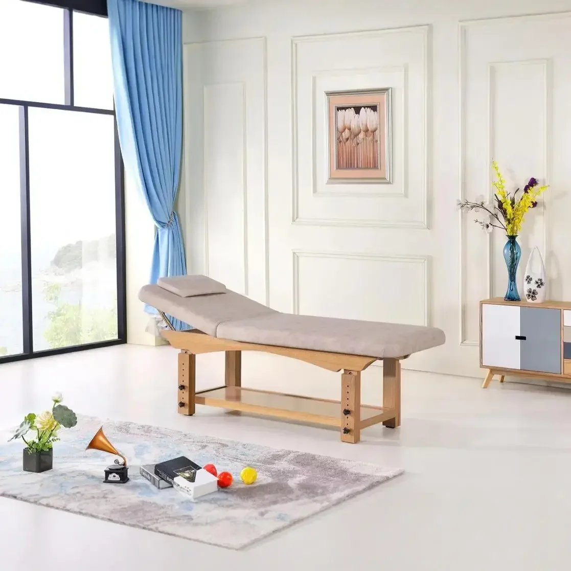 Commercial furniture Solid wood massage beauty bed