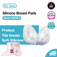 Dr.isla MSB03 2pcs Wearable Milk Saver for Breastfeeding Manual Breastmilk Collector Silicone Breast Shell  Milk Collection Cup