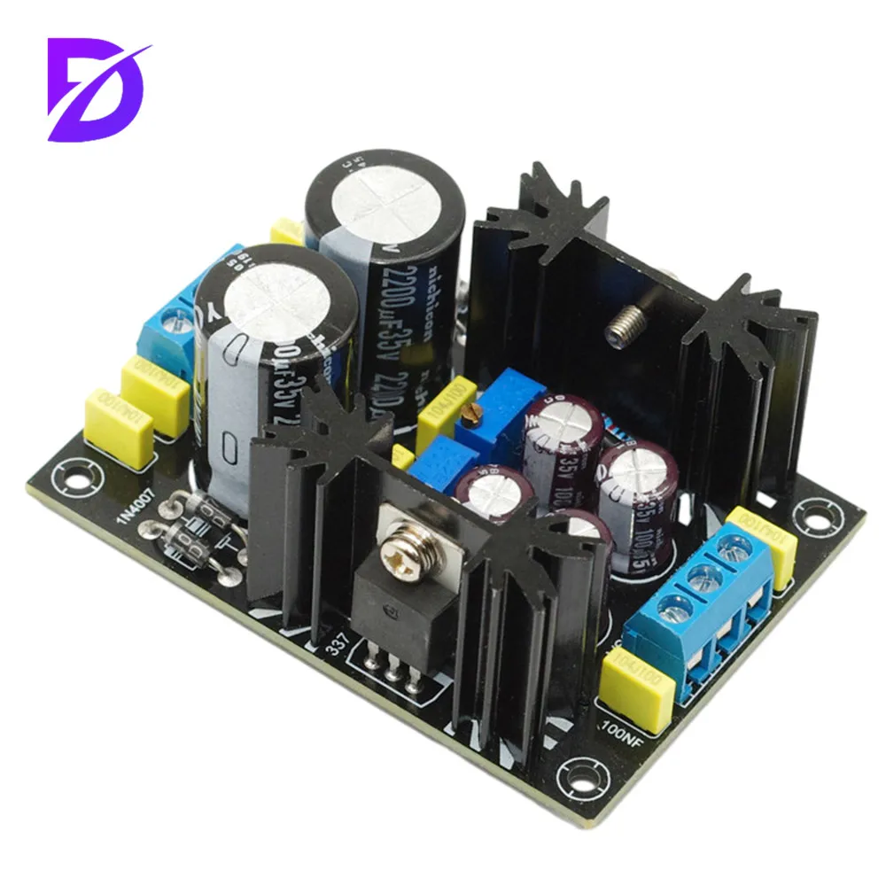 AC/DC to DC Step Down Buck Converter AC 0-28V to DC1.25V-30V Voltage Regulator Board Adjustable Volt Power Supply Module LM317