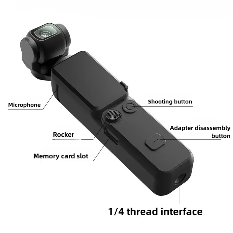 Силиконовый чехол для ручной камеры DJI Osmo Pocket 3, мягкий защитный чехол с защитой от царапин для камеры Osmo Pocket 3