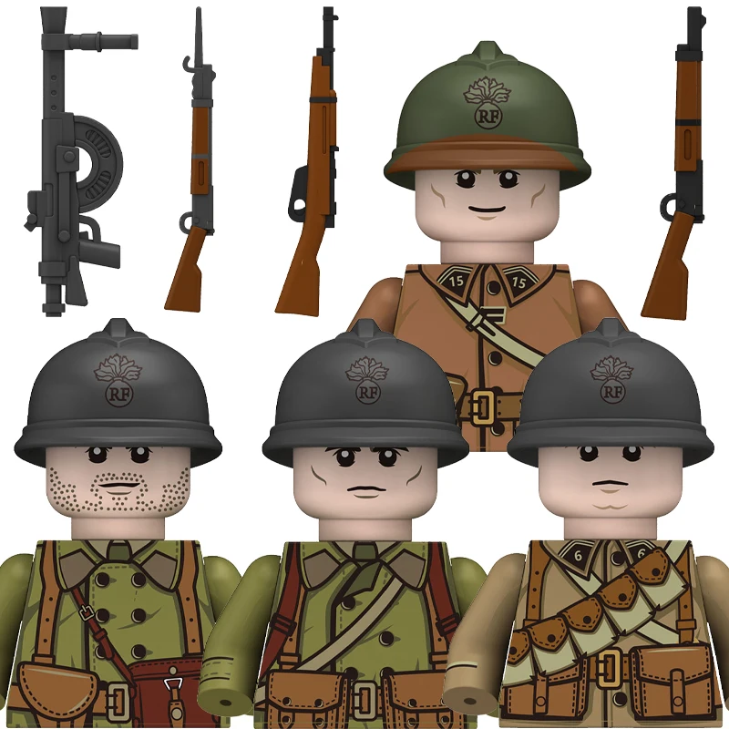 Новый Ww2 Wars, военный французский армейский пехотный солдат, мини-фигурки, модели, детские игрушки, строительные блоки, подарок для мальчиков и девочек, Juguetes 2025