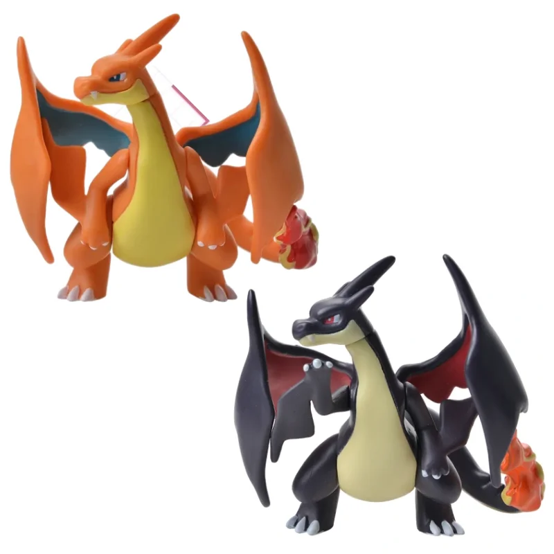 Pokemon Figure Shiny Mega Charizard Y Modello per bambini Giocattolo 8 cm Pvc Perfettamente replicato Collezione Anime Regalo per bambini