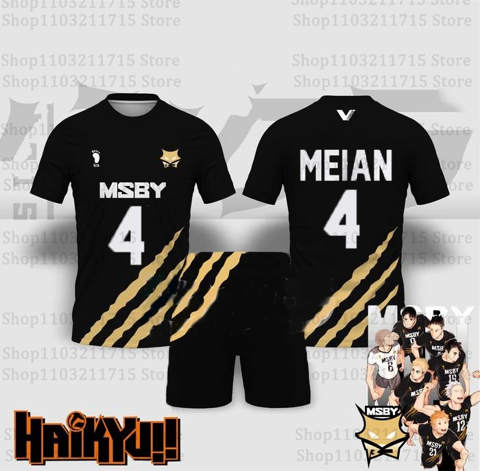 أنيمي Haikyuu Fukurodani Hinata تأثيري الرجال جيرسي مجموعات ثلاثية الأبعاد طباعة الاطفال قصيرة الأكمام تيز مجموعة تي شيرتات قصيرة للأطفال موضة جديدة المرأة بلايز البدلة