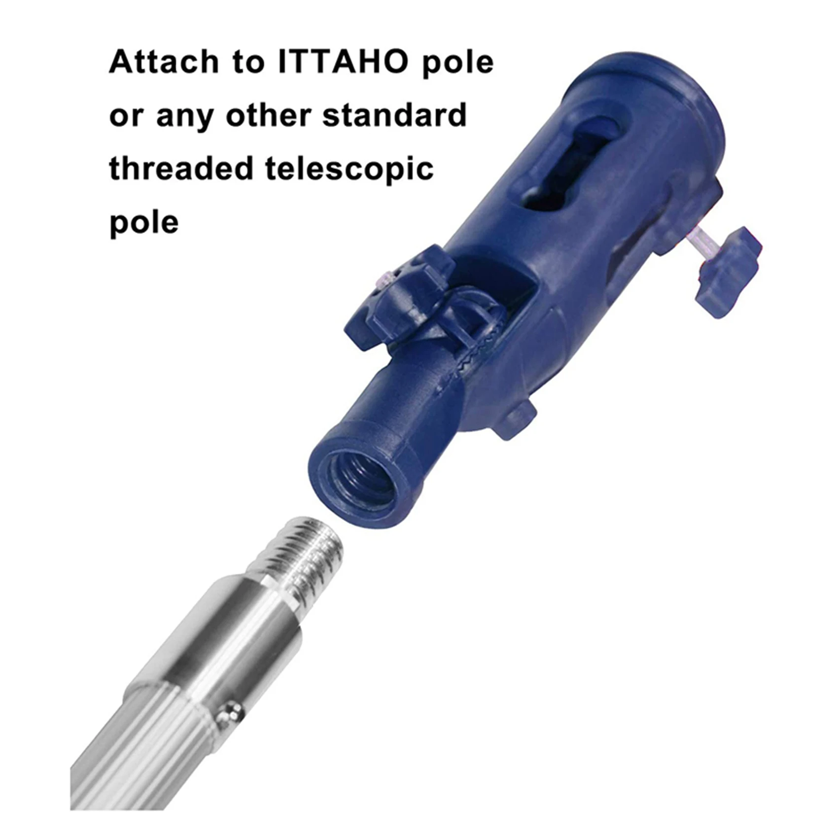 ABGG-2X Pole Attachment Angle Adaptor Tool Holder For Threaded Extension Pole Attach To Paint Roller Painter Brush Home Tools