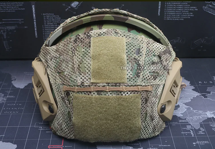 SMTP T714 CP AirFrame AF Spartan tactical helmet cover MC Camouflage helmet Cover