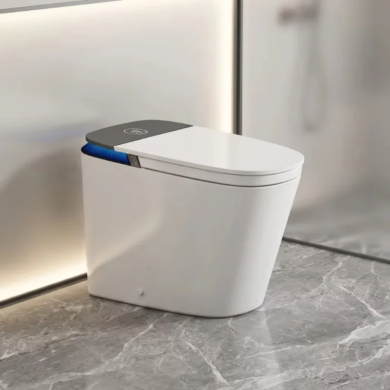 High-end Electric Built-in Water Tank Heated Seat Remote Control Bathroom Integrated Floor Mounted Smart Toilet