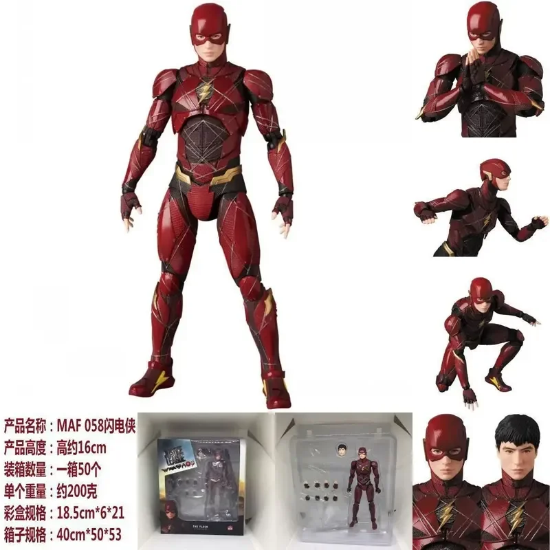 16cm Marvel The Flash Figurka anime Avengers Flash Figurka akcji PVC Figurka Statuetka Model Lalka Ozdoba kolekcjonerska Zabawka Prezent