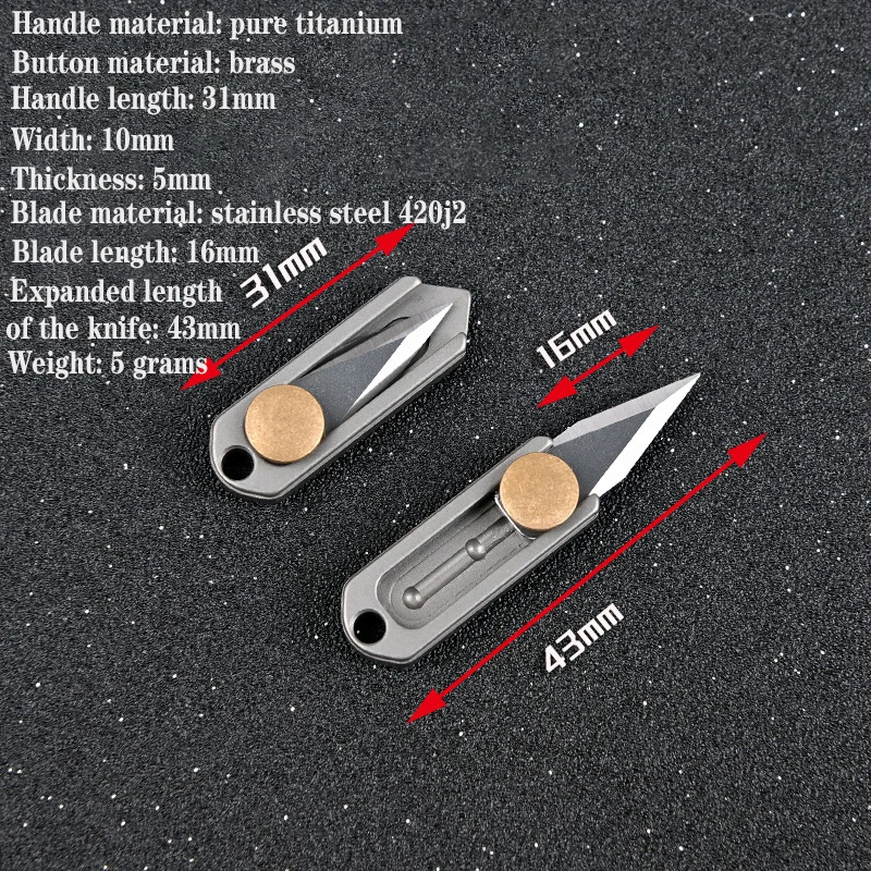 Retractable Utility Knife Portable Small Pocket Sized Student Art Knife Express Unpacking Office Paper Cutting