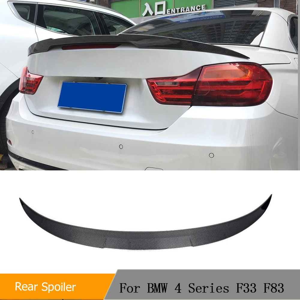 Tylny spojler bagażnika z prawdziwego włókna węglowego do BMW serii 4 F33 F83 M4 Convertible 2014-2019 Tylny spojler skrzydła bagażnika Pokrywa bagażnika