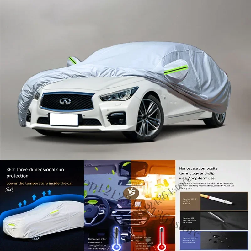 

For Infiniti Q50 fit Outdoor Protection Full Car Covers Snow Cover Sunshade Waterproof Dustproof Exterior Car cover protection