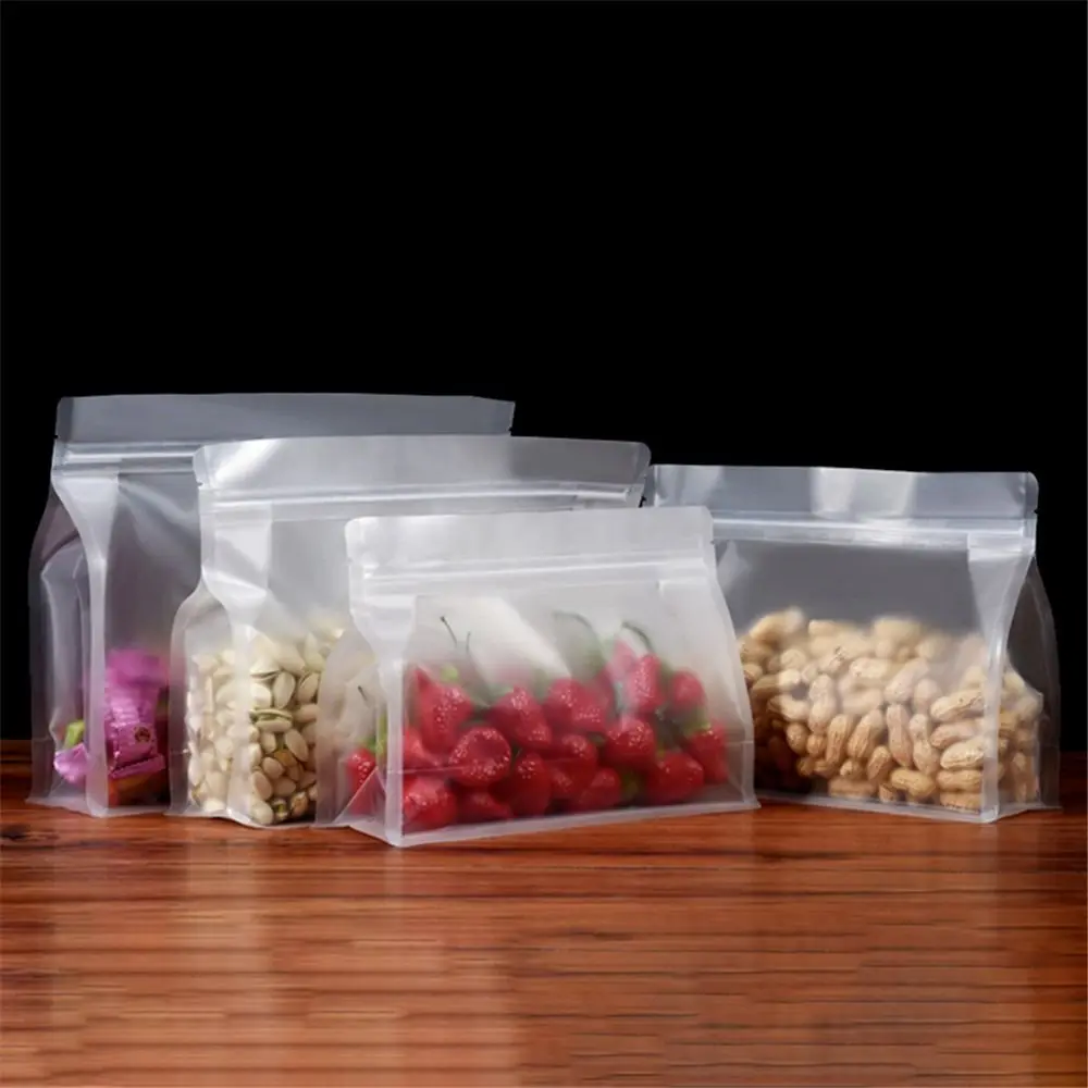 Food Fresh Bag Leakproof Containers Food Storage Bag Reusable Stand Up Zip Shut Bag