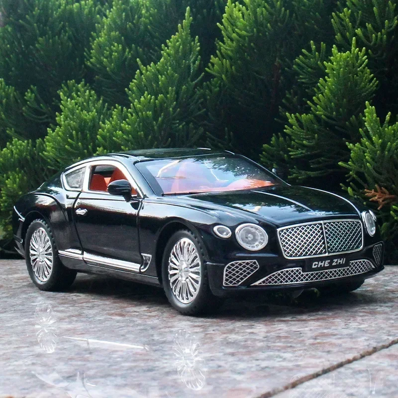1:24 Bentley Continental Hohe Simulation Diecast Metall Legierung Modell auto Sound Licht Zurückziehen Sammlung Kinder Spielzeug Geschenke