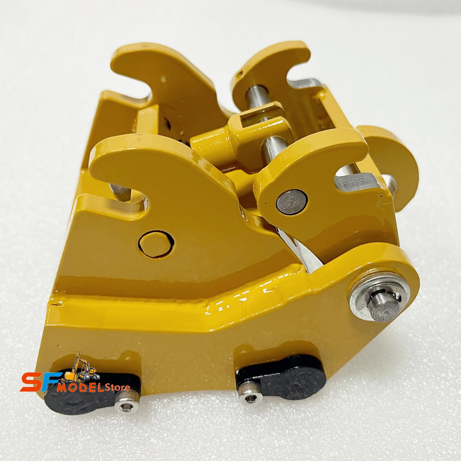 Balde de atualização de escavadeira rc 385cf, adequado para escavadeira hidráulica rc 1/8, balde de metal dedicado, acessórios de escavadeira de troca rápida