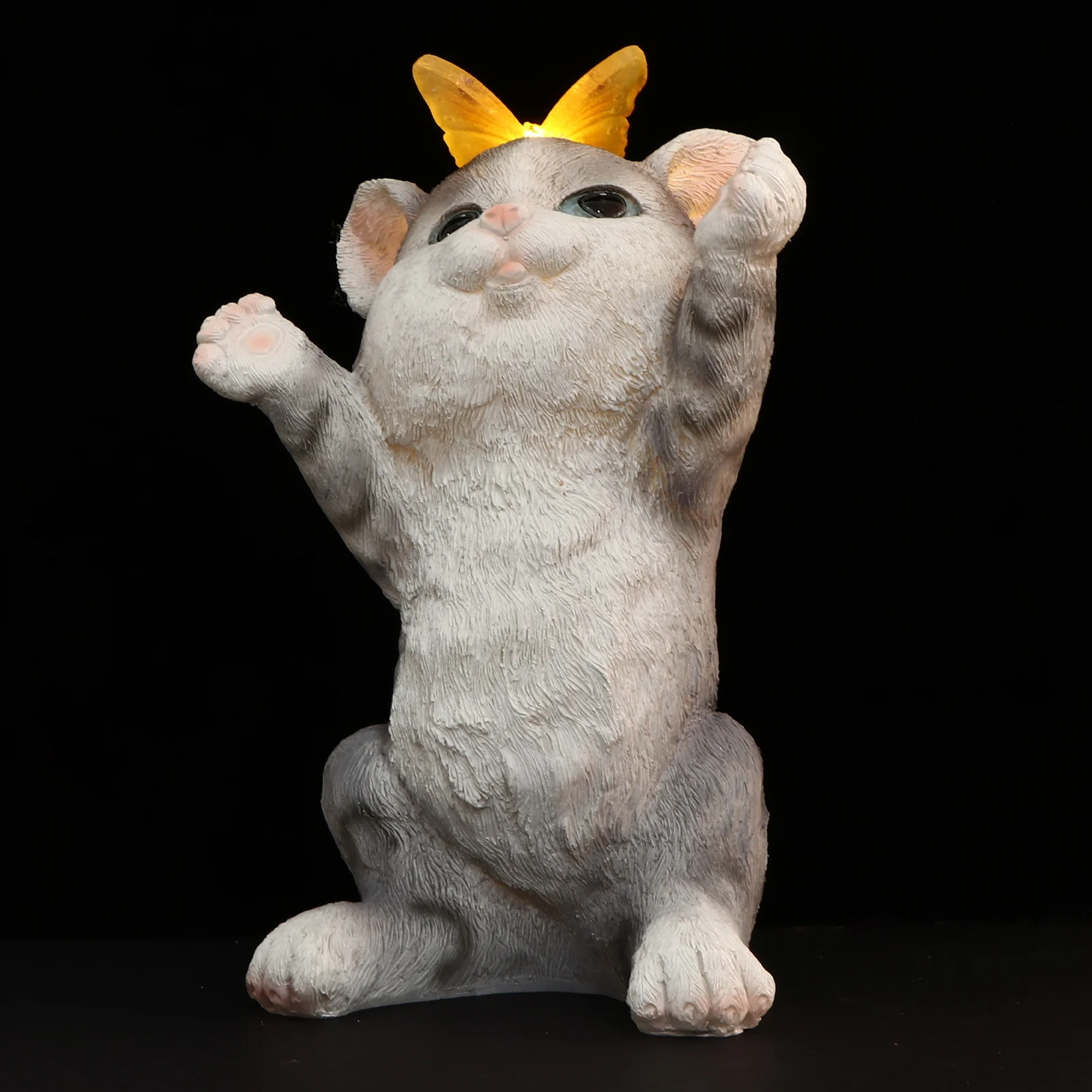 

1Pcs Cat Solar Lamp Resin Garden Light Courtyard Lawn Decoration Solar Energy Outdoor Atmosphere Lamp Garden Cat Ornament