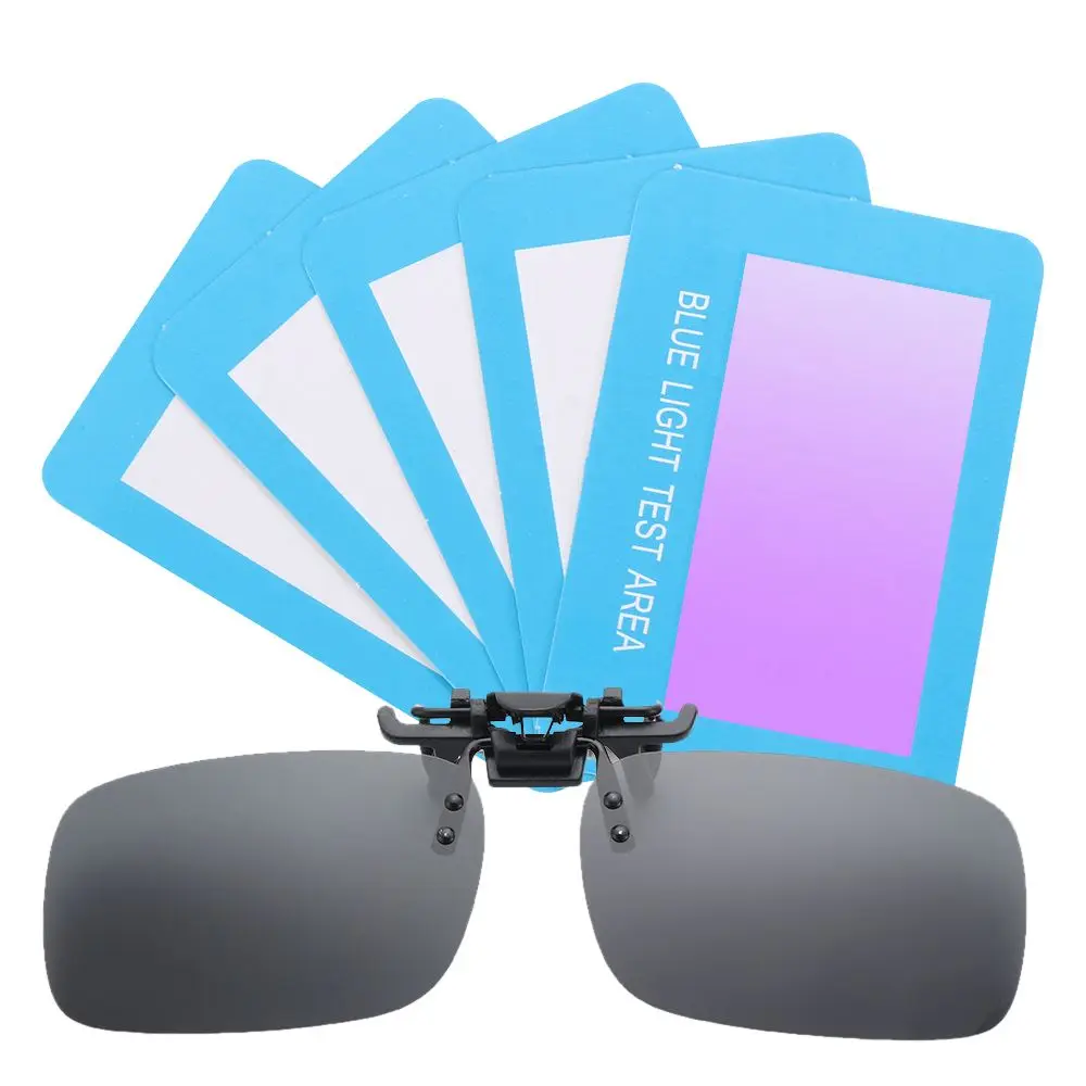 5Pcs/set Professional Detection Card Generator Accessories Card UV Test Anti-Blue Light Test Card Test Light Glasses