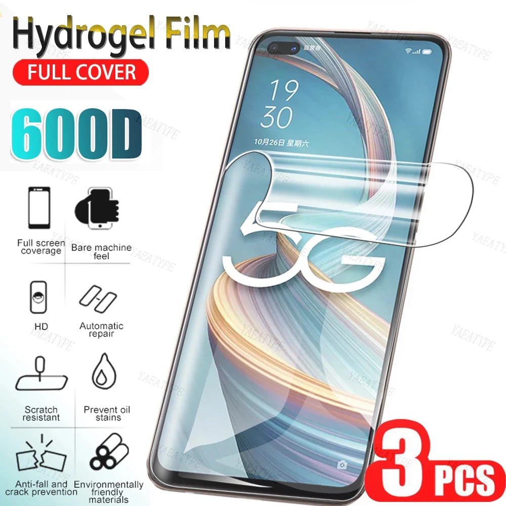 3Pcs Hydrogle Flim Screen Protector For Blackview Shark 8 N6000 BV8900 Oscal S70 Pro BV5300 Pro BV9300 Oscal C70 Oscal C30