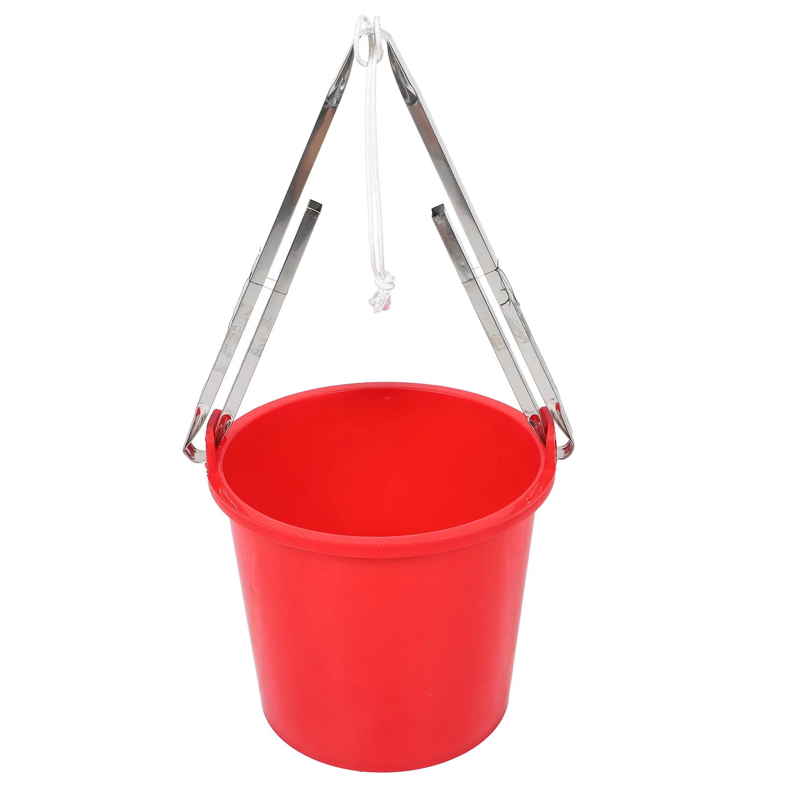 

Red Plastic Bucket Utility Cleaning Pail Household Water Storage Tub Organizing Irrigation Multipurpose Bucket with