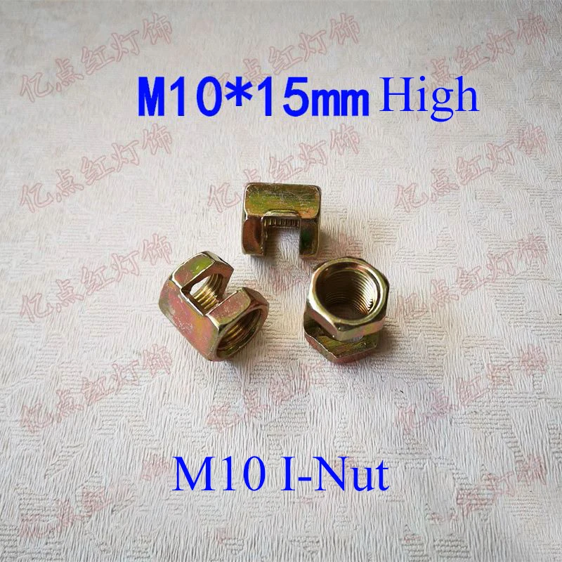 I Nuts Open Nut M4 M6 M8 M10 M12 Tooth Tube Adapter Iron Outlet Connector Hexagonal Female Female Screw DIY Lighting Accessories