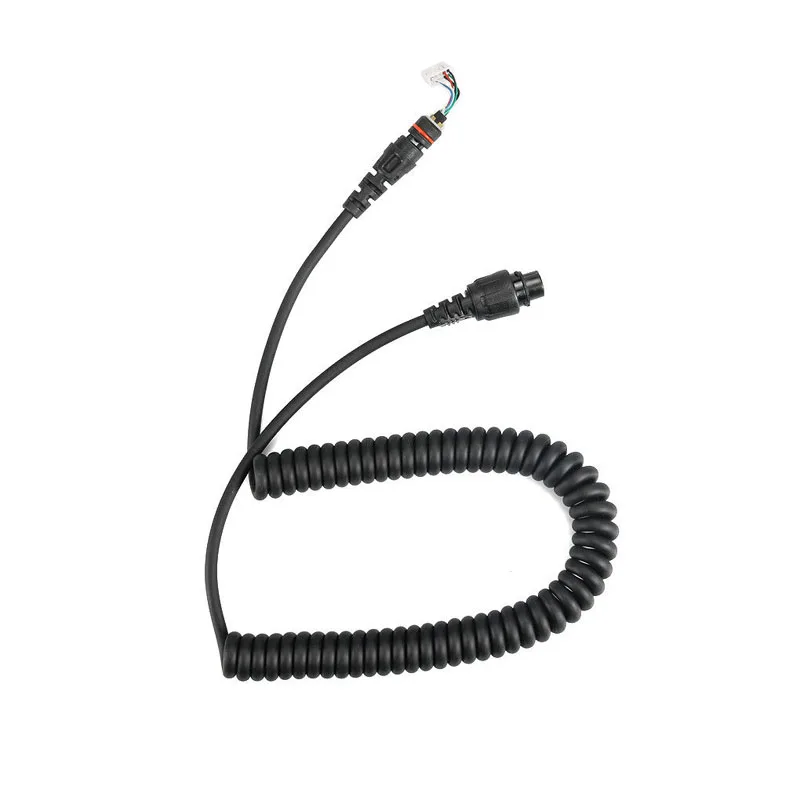 DIY 10-Pin SM16A1 Speaker Aviation Connector Spare Cable for Hytera MD780/G MD782U RD982U MD782V RD982V MD680 RD980 Microphone