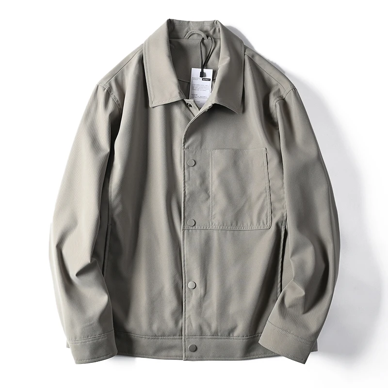 

Men's Casual Plaid Work Jaet with Multiple kets Spring Autumn Faion Turn-down Collar Busin Casual Outerwear