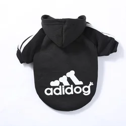 XS-5XL Adidog Pet Dog Clothes for Small Medium Big Dogs, Sweat à capuche en coton, Connaissance chaude, Veste pour animaux de compagnie à deux pattes