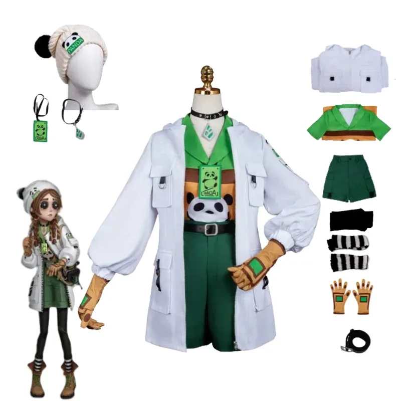 

Identity Ⅴ Toy Merchant Cosplay Costume Anne Lester Panda Uniform Suit for Women Halloween Carnival Party Roleplay Outfits
