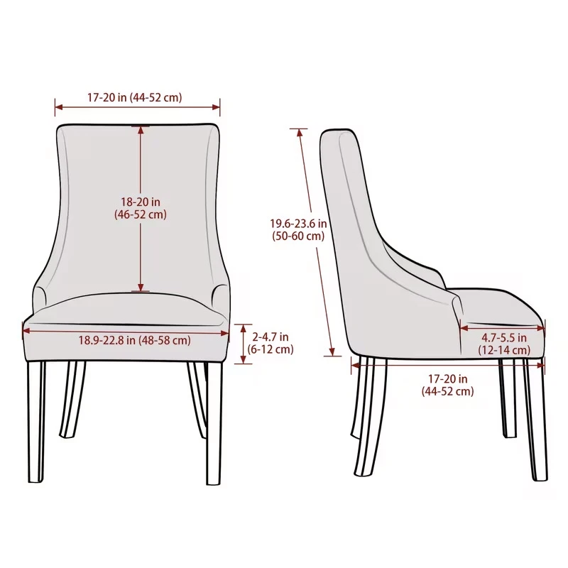 Stretch Chair Cover for Hotel Household Dining Chair 1Pc Solid Color Elastic Jacquard Leaves Floral Pattern High Back Slipcover