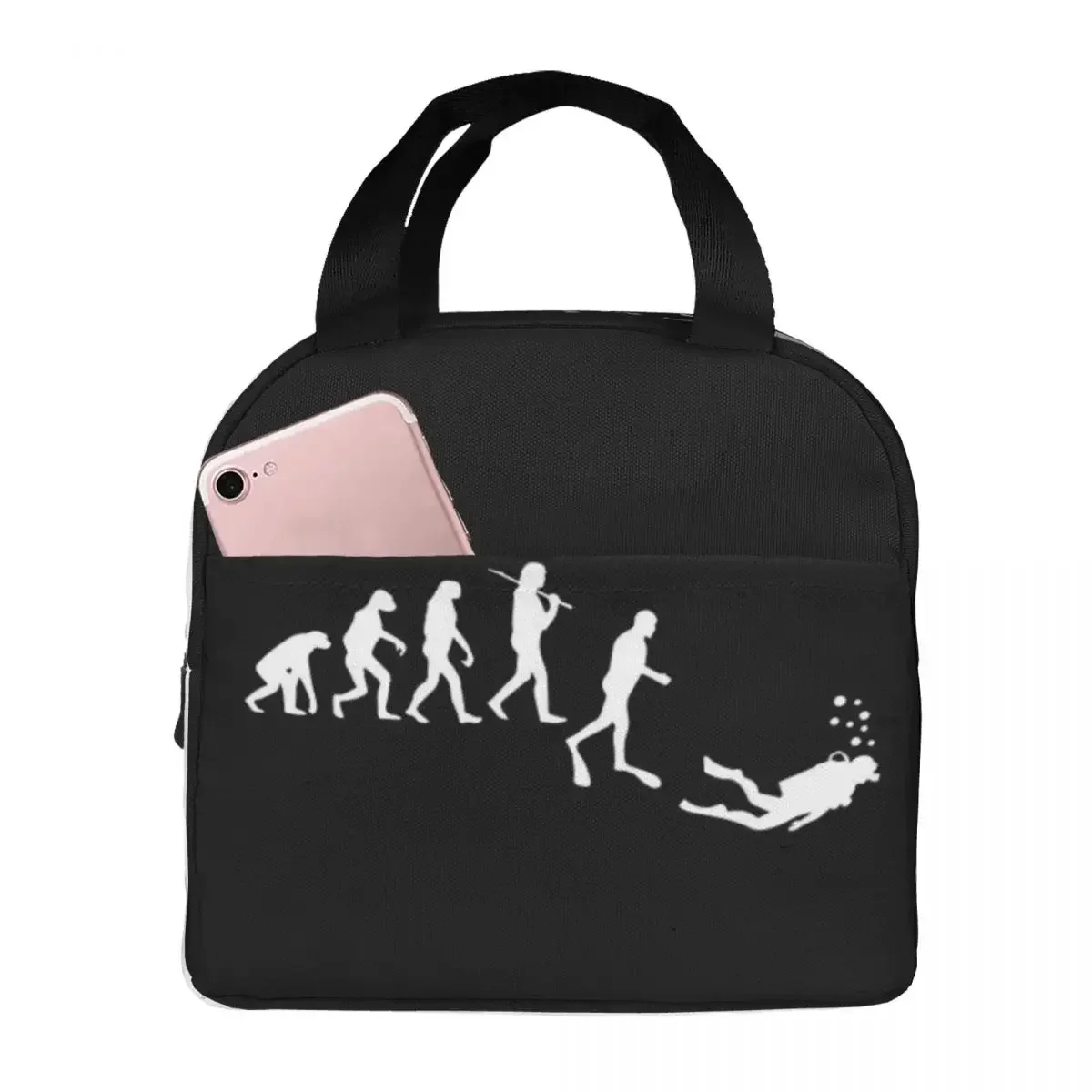 Scuba Diving Dive Diver Sea Snorkeling Sports Lunch Bags Insulated Bento Box Lunch Tote Picnic Bags Thermal Bag for Woman