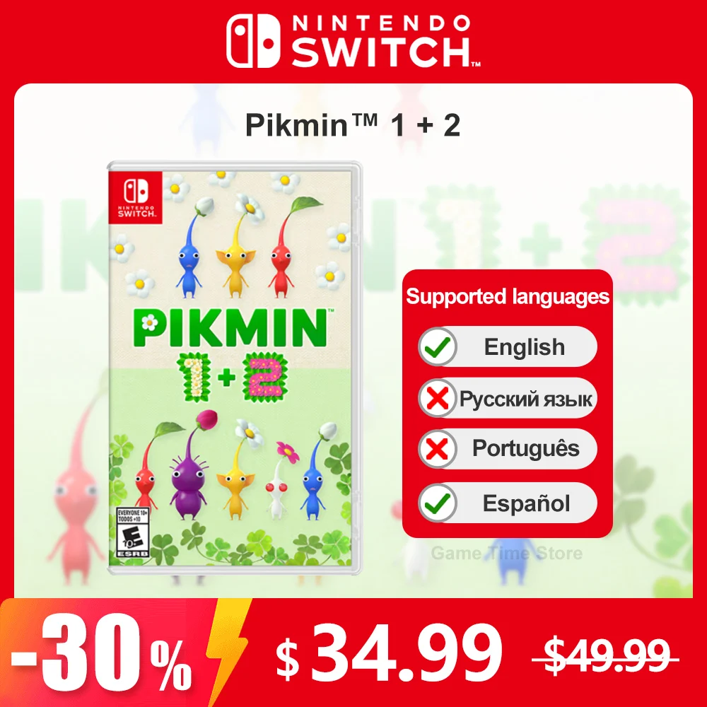 

Pikmin 1+2 Nintendo Switch Game 100% New Physical Game Card Strategy Adventure Puzzle Game for Nintendo Switch OLED Lite