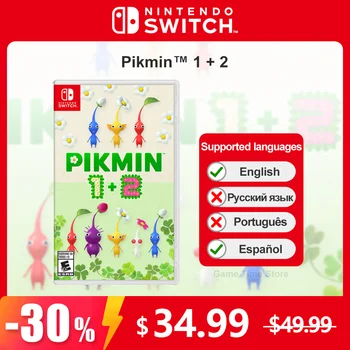 닌텐도 스위치 OLED 라이트용 Pikmin 1 + 2 닌텐도 스위치 게임 100%, 새로운 피지컬 게임 카드, 전략 어드벤처 퍼즐 게임 