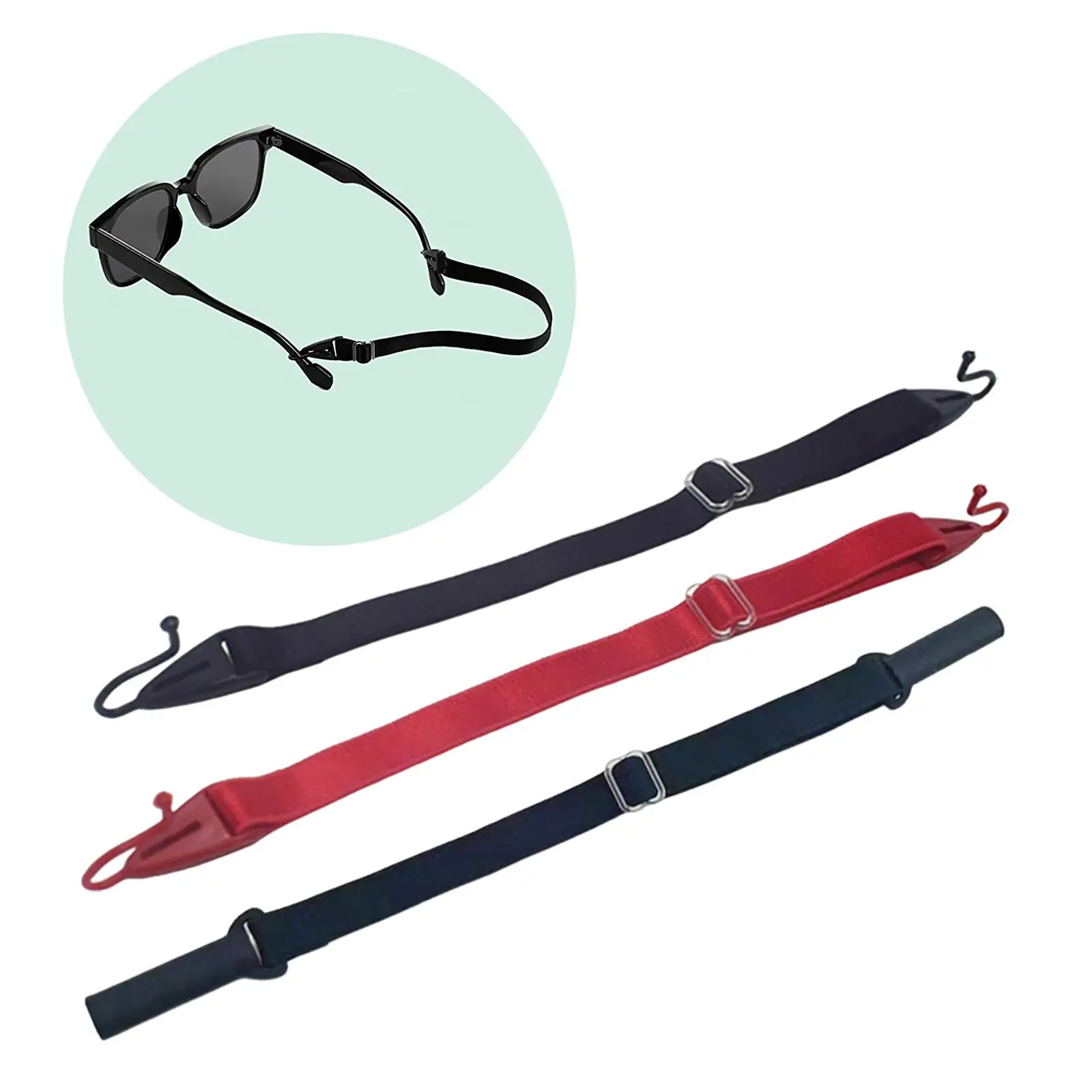 No Tail Glasses Cord Lanyard Neck Strap Elastic Eyewear Retainer for Biking Hiking Skiing Fishing