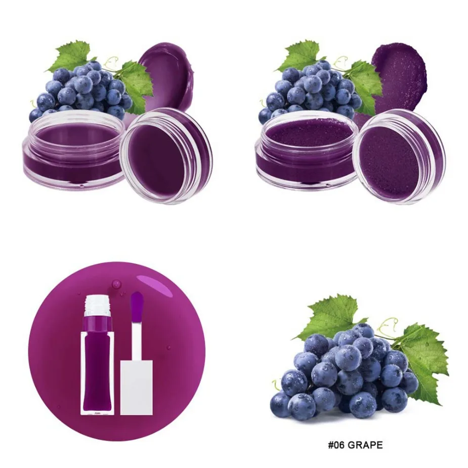 プライベートラベル カスタムロゴ ヴィーガン 3 in 1 リップケアセット リップマスク リップスクラブ プランプ保湿リップオイル 卸売メイク