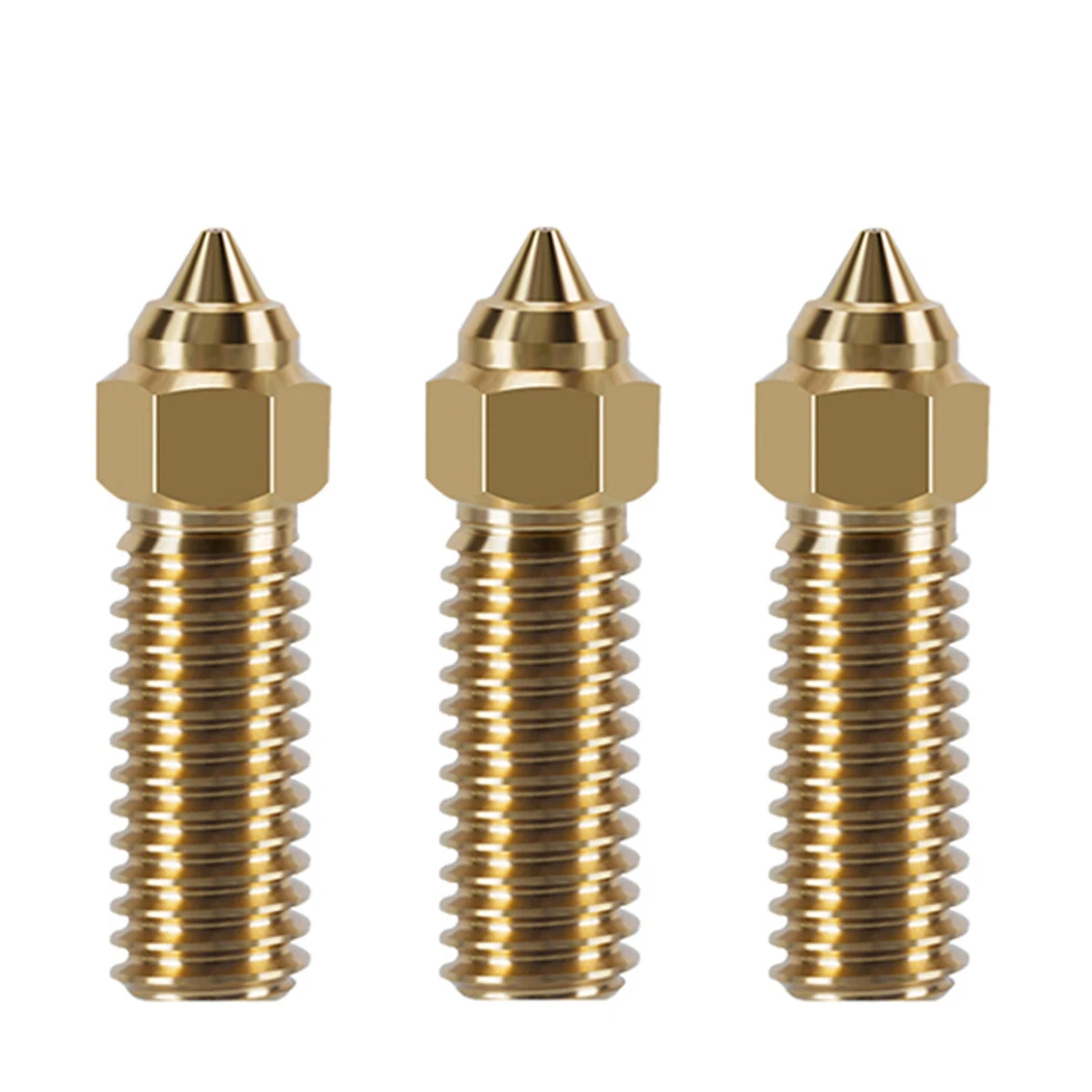 Düse für Creality K1 Max Ender 3 V3 KE CR-M4 Bimetallbeschichtetes Kupfer Hartstahl Messing für Vyper Kobra Sovol SV06 Plus/SV07