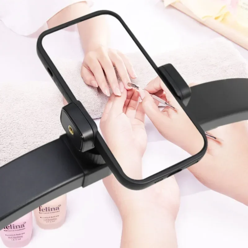 Folding New optimized Half Moon LED Lamp For Nail Beauty Salon Eyelash Extension Eyebrow Desk Lamp Manicure Nail Art Fill Light