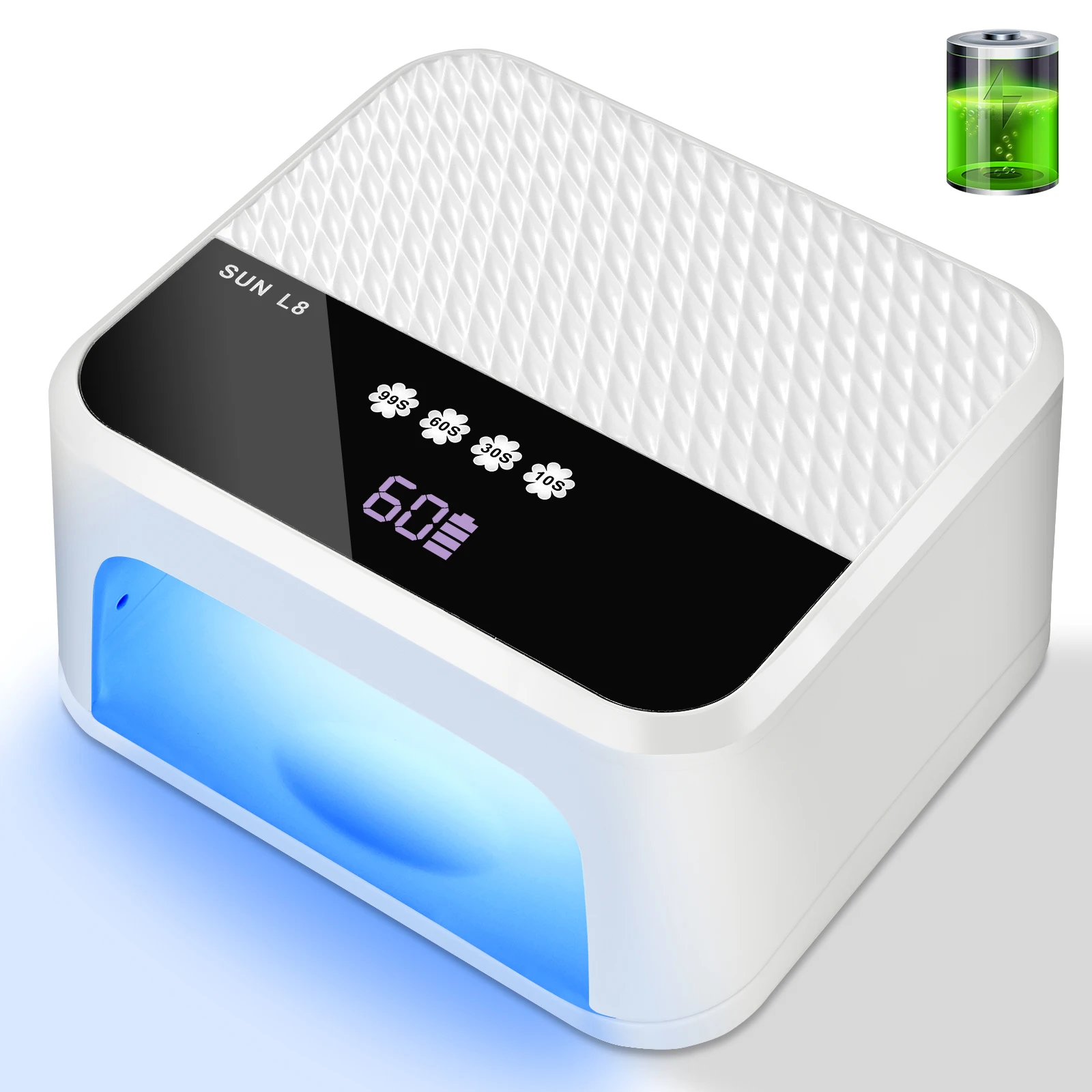 

Rechargeable Nail Lamp 30LED UV Dryer Professional Gel Nail Polish Lamp with 4 Timer and Automatic Sensor Quick Curing Nail Lamp