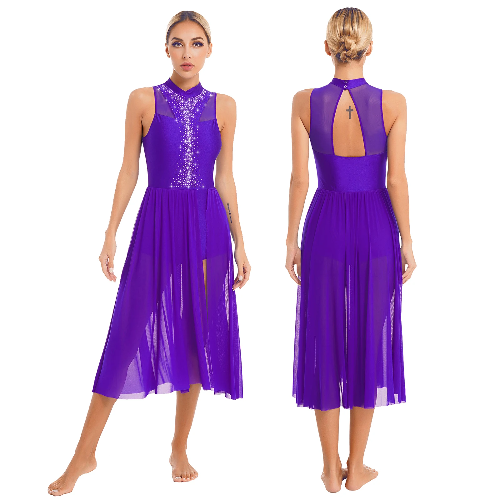 Vestido de baile lírico moderno para mujer adulta, figura de Ballet de Jazz, Ropa de baile gimnástica, disfraz de escenario de espectáculo de