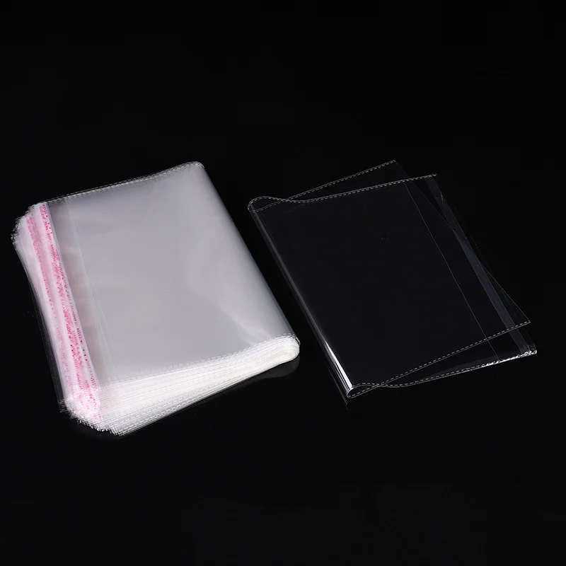 200pcs Transparent Plastic Bags Waterproof Self Adhesive Bag For Jewelry Food Candy Gift Packaging OPP Cellophane Storage Pouch