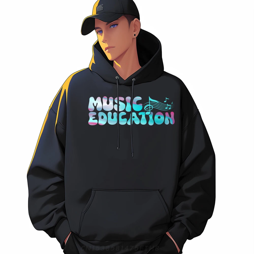 

Music Education School Teacher Camisas Basicas Hombre Mens Gifts Long Sleeve Pullover Hoodie Pullover