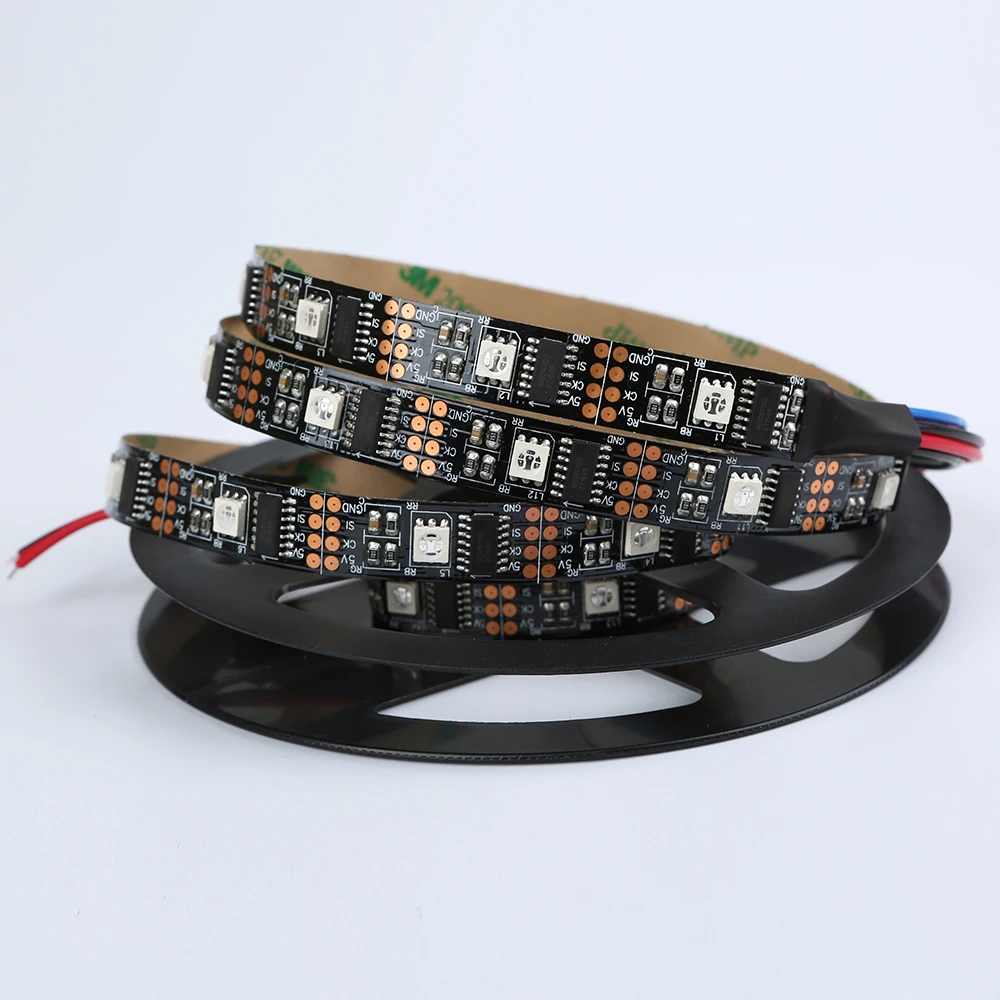 5M/1M pasek pikseli WS2801 32 pikseli/m 5050 oryginalny IC indywidualnie adresowalne listwy RGB LED światła w pełnym kolorze DC5V jak LPD8806