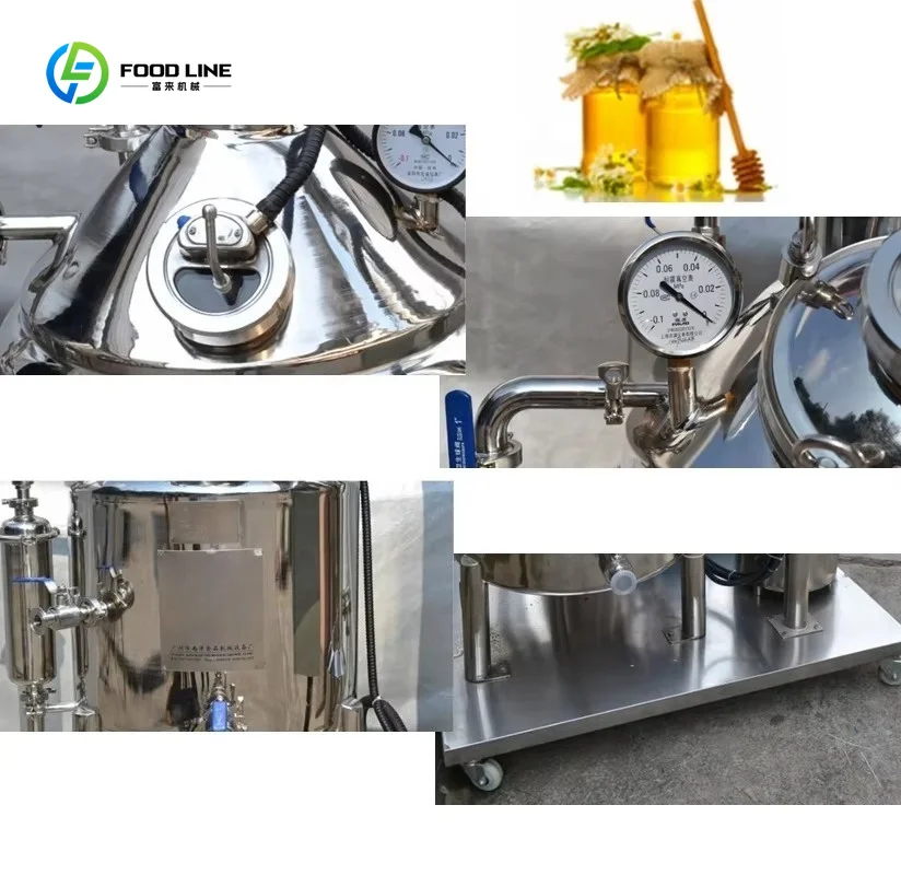 Commercial Honey Refining Filter Purifier Pasteurizer Production Line Processing Machine Custom