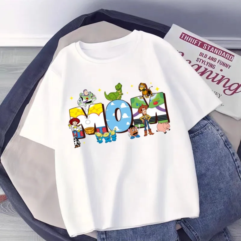 

Семейная футболка Disney Toy Story MOM, детская футболка с рисунком для мамы