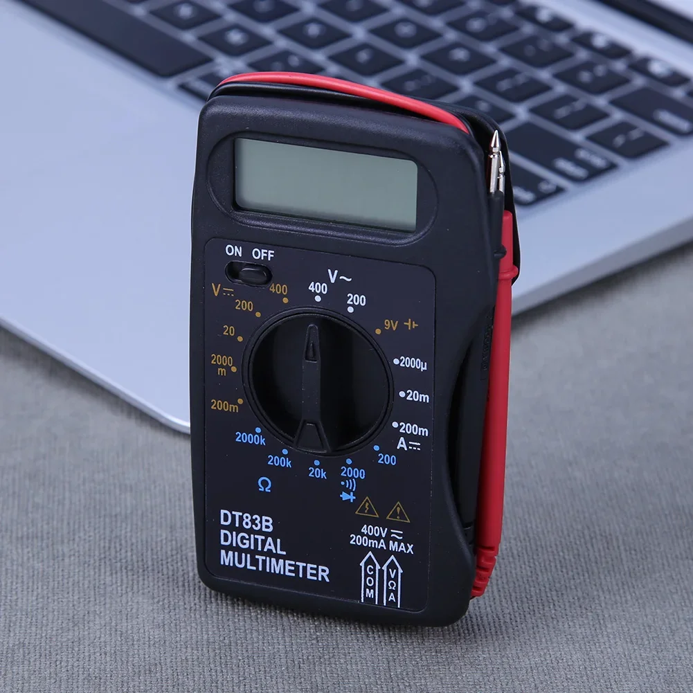 Portable Digital Multimeter 1999 Counts Mini Pocket Ammeter Voltmeter Current Voltage Ohm Meter Battery Capacity Test