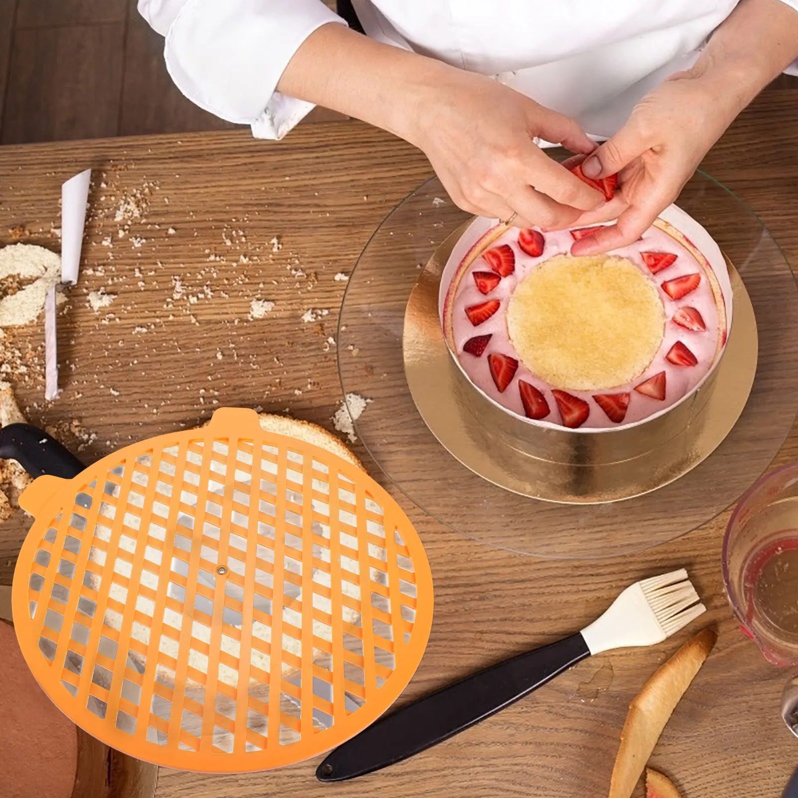 

Cake Stencil Template Reusable Baking Decoration Tool For Diy Cookie Dessert Painting Craft Christmas Wall Decor Cake