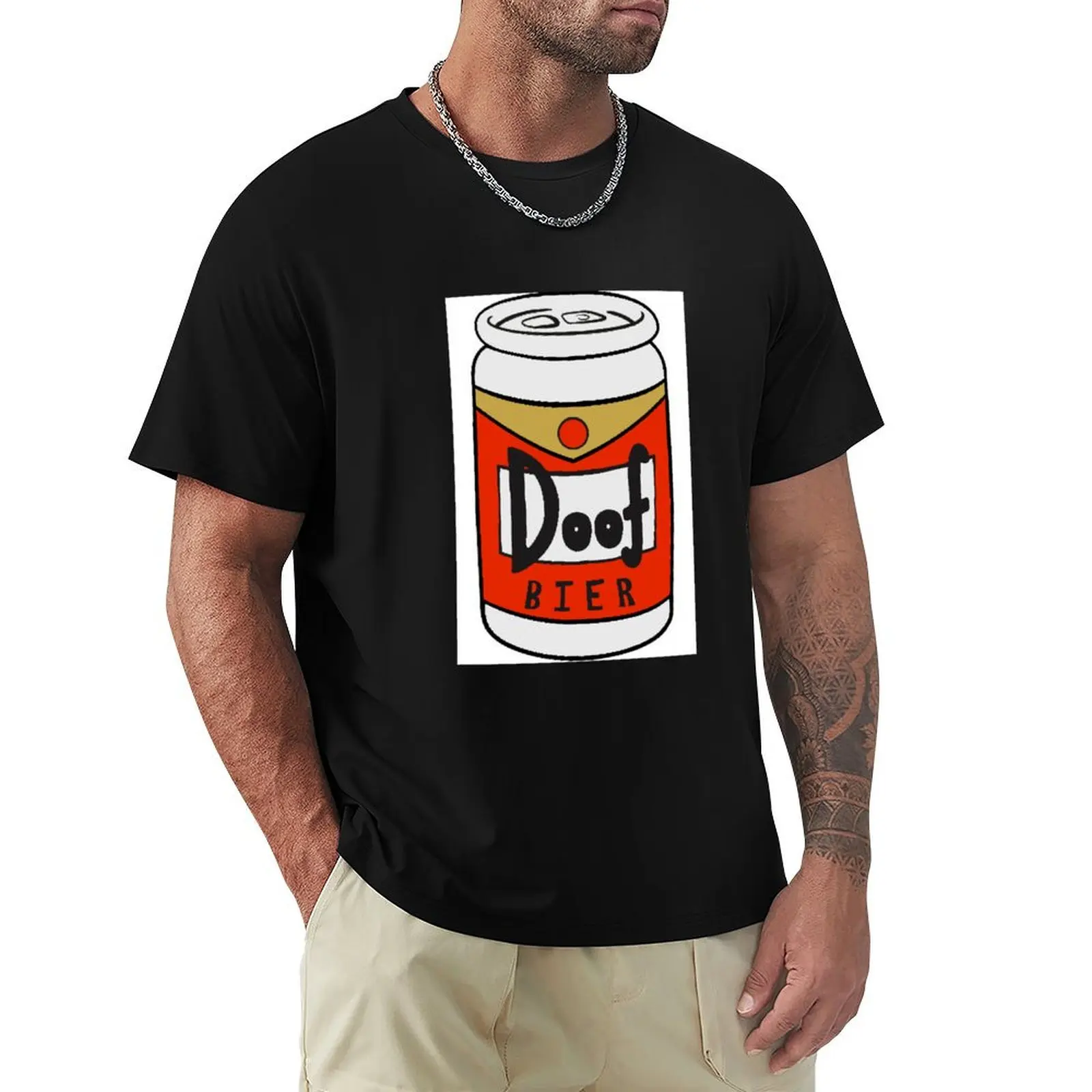 Doof Bier - Cerveza tonta en alemán, camiseta Duff, camiseta de trabajo para exteriores para hombre