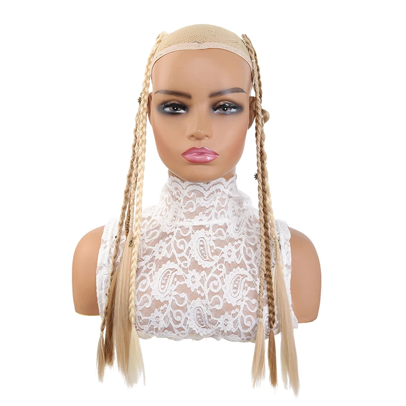 Set of 2 Synthetic Braided Extensions – 4-Strand Style with Charming Accessories, Quick & Easy to Attach for Instant Style Boost image 5