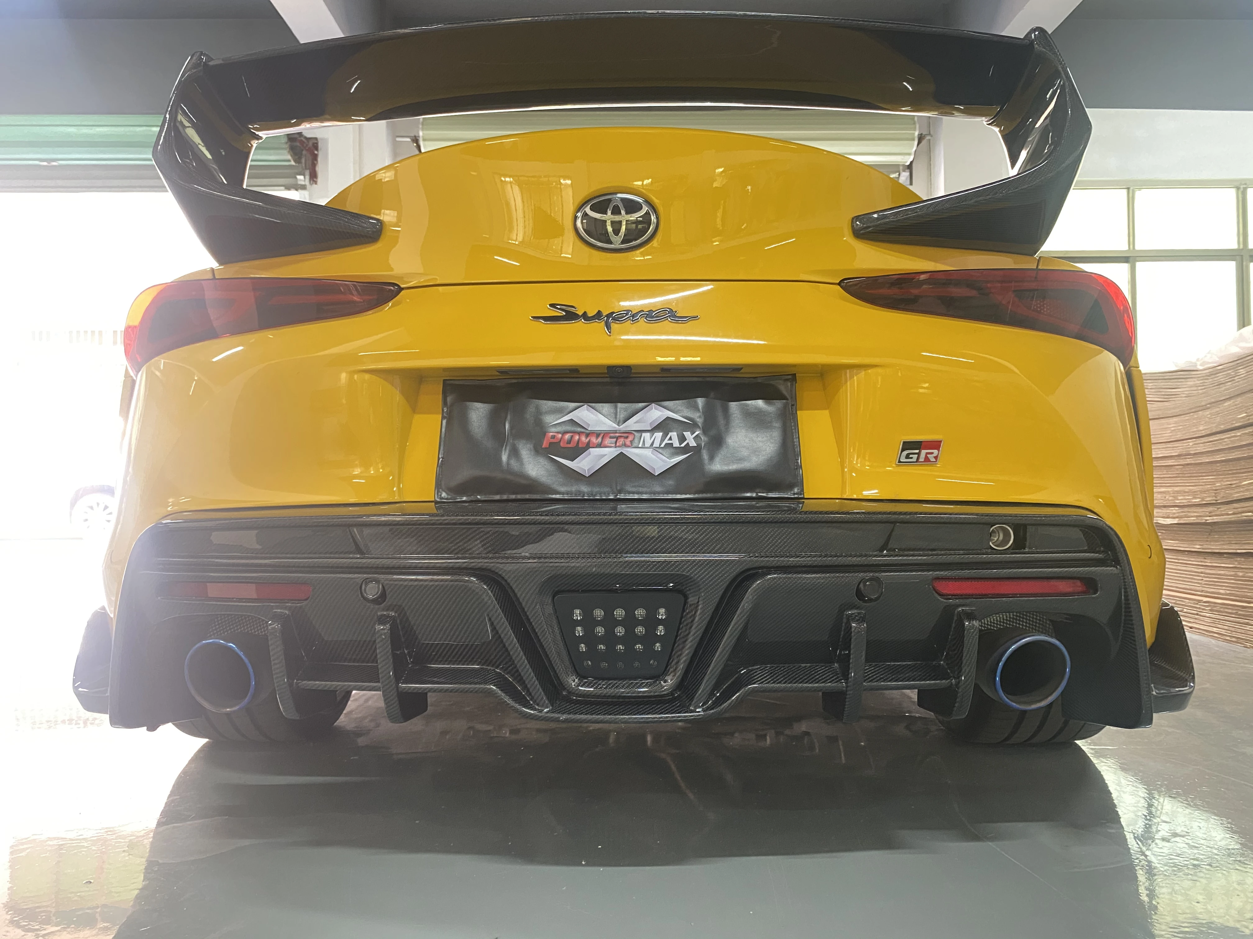 Carbon Fiber Toms Style Rear Diffuser 2019- for Toyota GR Supra A90 A91 MK5 Rear Diffuser