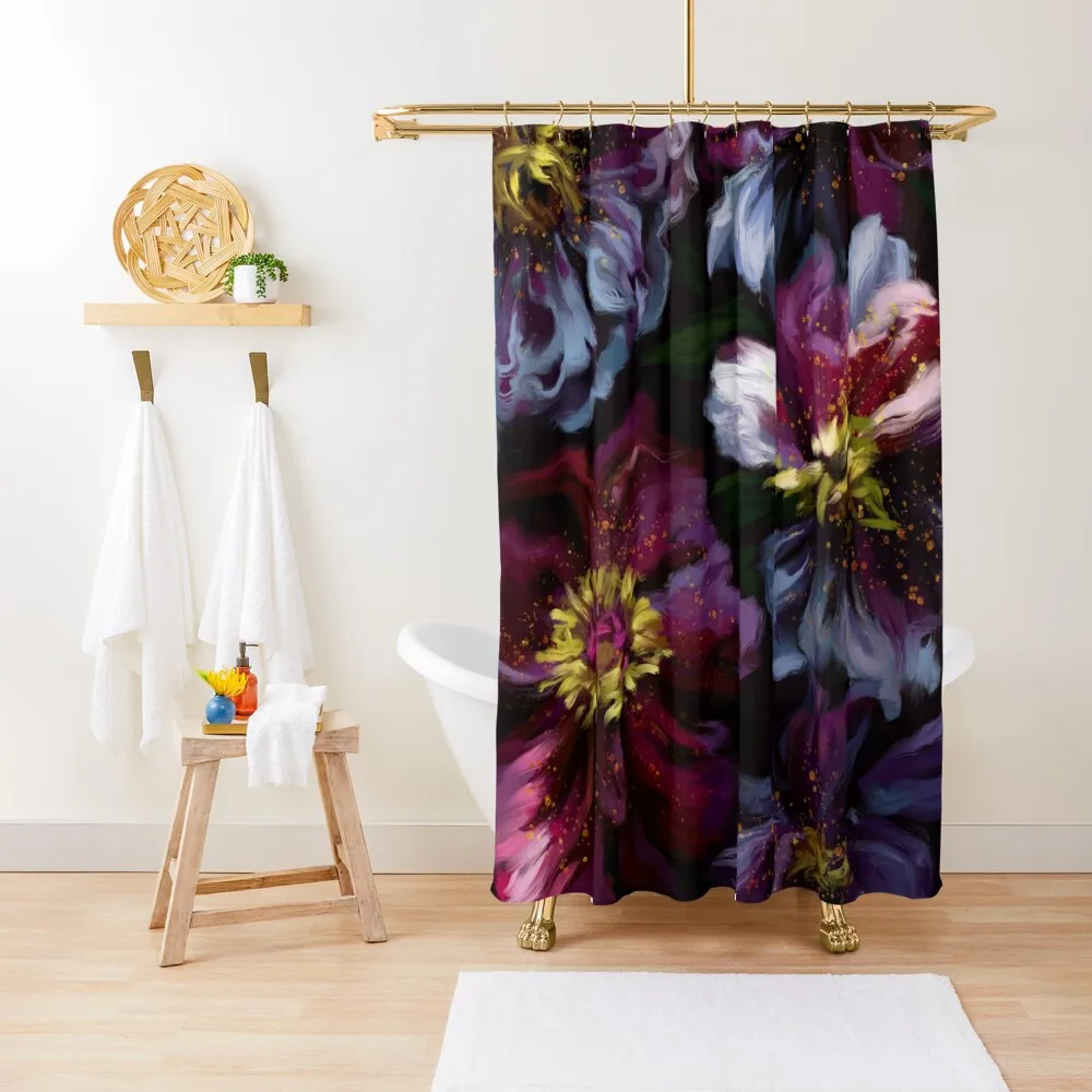 

Moody Florals Shower Curtain Cute Shower In The Bathroom Bathroom Accessorys Elegant Bathroom Curtain