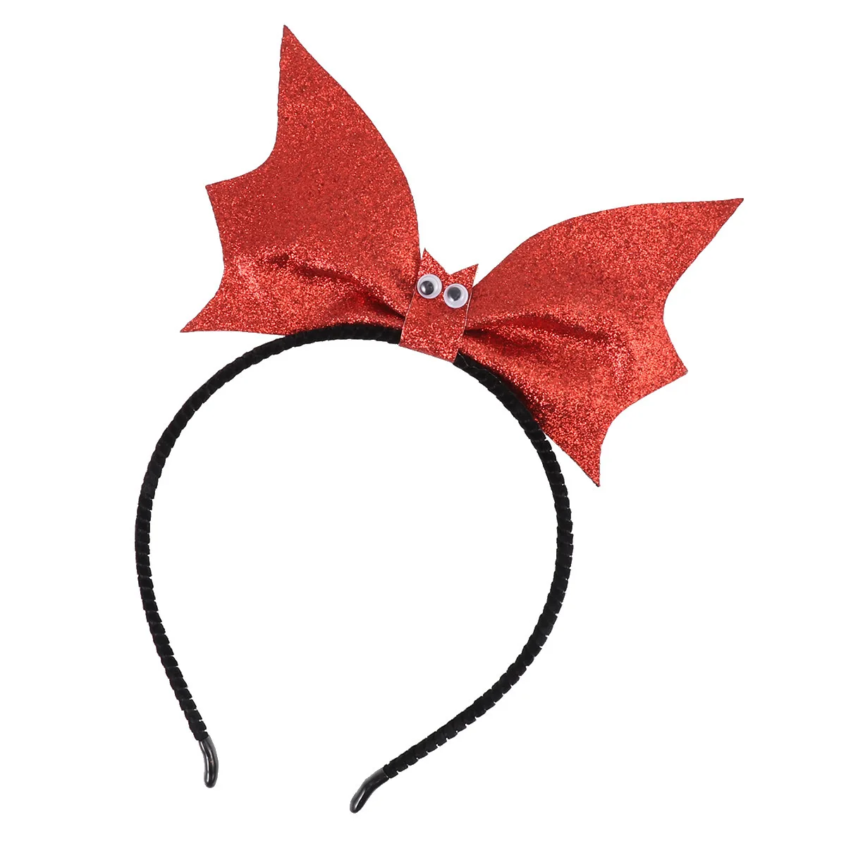 

Bat-Shaped Sequin Headband for Children Girls Black Comfortable Fit Creative Hair Band for Festival Party Performance Holiday